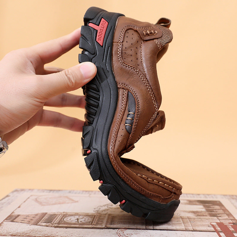 Terra – Mocassin respirant en cuir fendu