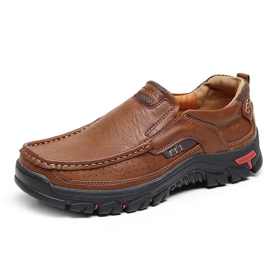 Terra – Mocassin respirant en cuir fendu