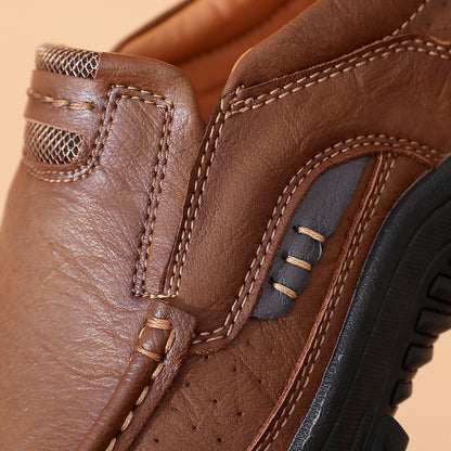 Terra – Mocassin respirant en cuir fendu