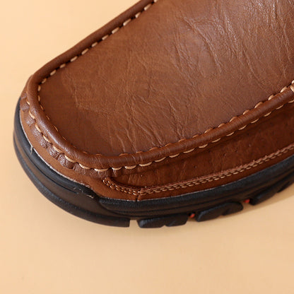 Terra – Mocassin respirant en cuir fendu